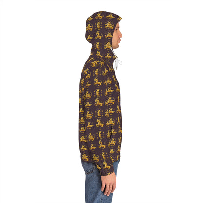 Full-Zip Hoodie (AOP), Capricorn, Zodiac, Pattern