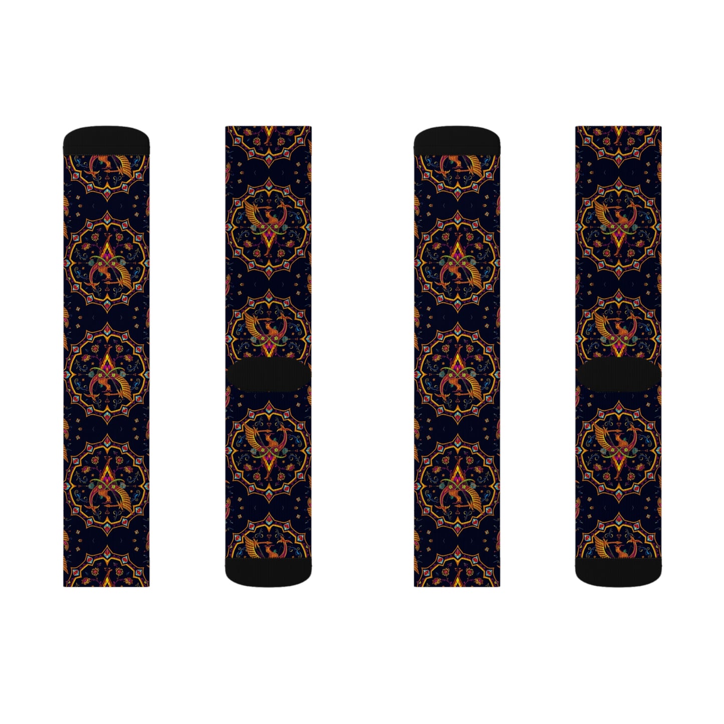 Sublimation Socks, Sagittarius, Zodiac v2, Jewel Pattern