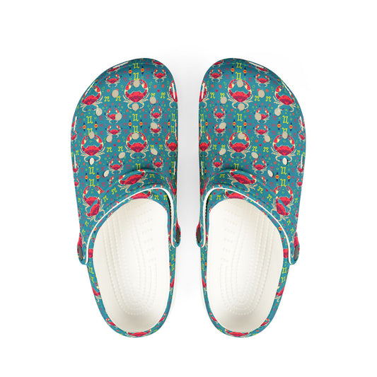EVA Foam Rubber Shoes, (AOP), Cancer, Zodiac, Pattern