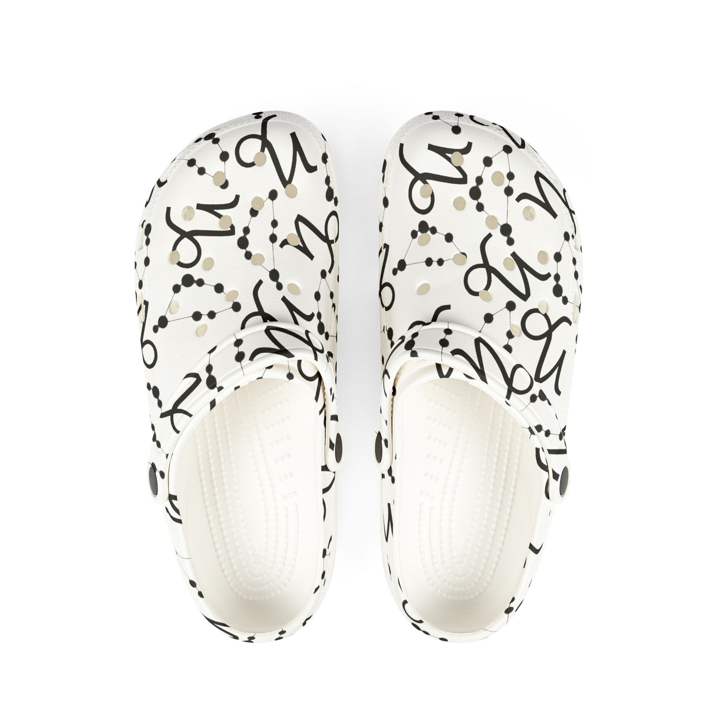 EVA Foam Rubber Shoes (AOP), Material 100% EVA, Capricorn Zodiac Design
