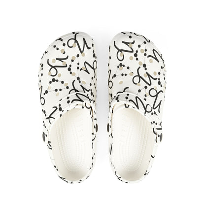 EVA Foam Rubber Shoes (AOP), Material 100% EVA, Capricorn Zodiac Design