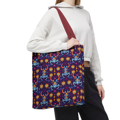 Tote Bag (AOP), Taurus, Zodiac, Jewel Pattern