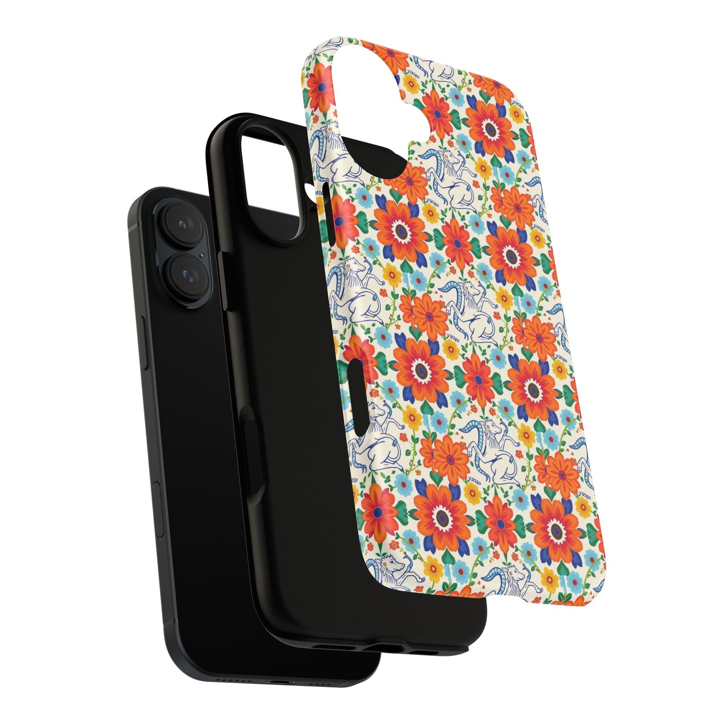 Tough Cases, Virgo, Zodiac v4, Flower Pattern