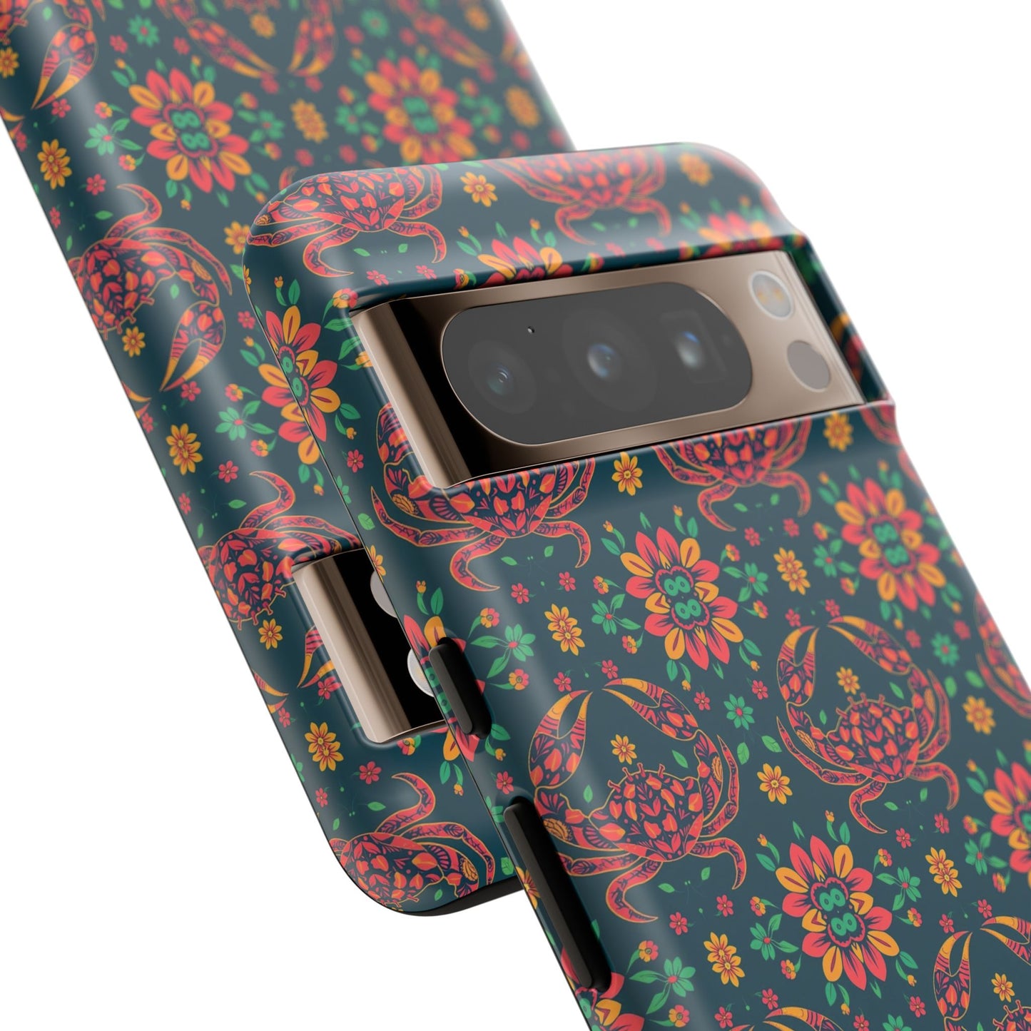 Tough Cases, Cancer, Zodiac v4, Flower Pattern