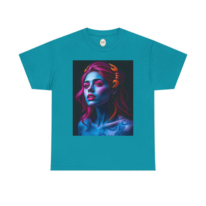 Unisex Heavy Cotton T-Shirt, Scorpio, Zodiac, Sexy Art