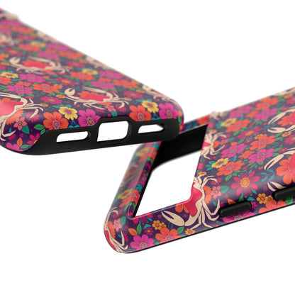Tough Cases, Cancer, Zodiac v1, Flower Pattern