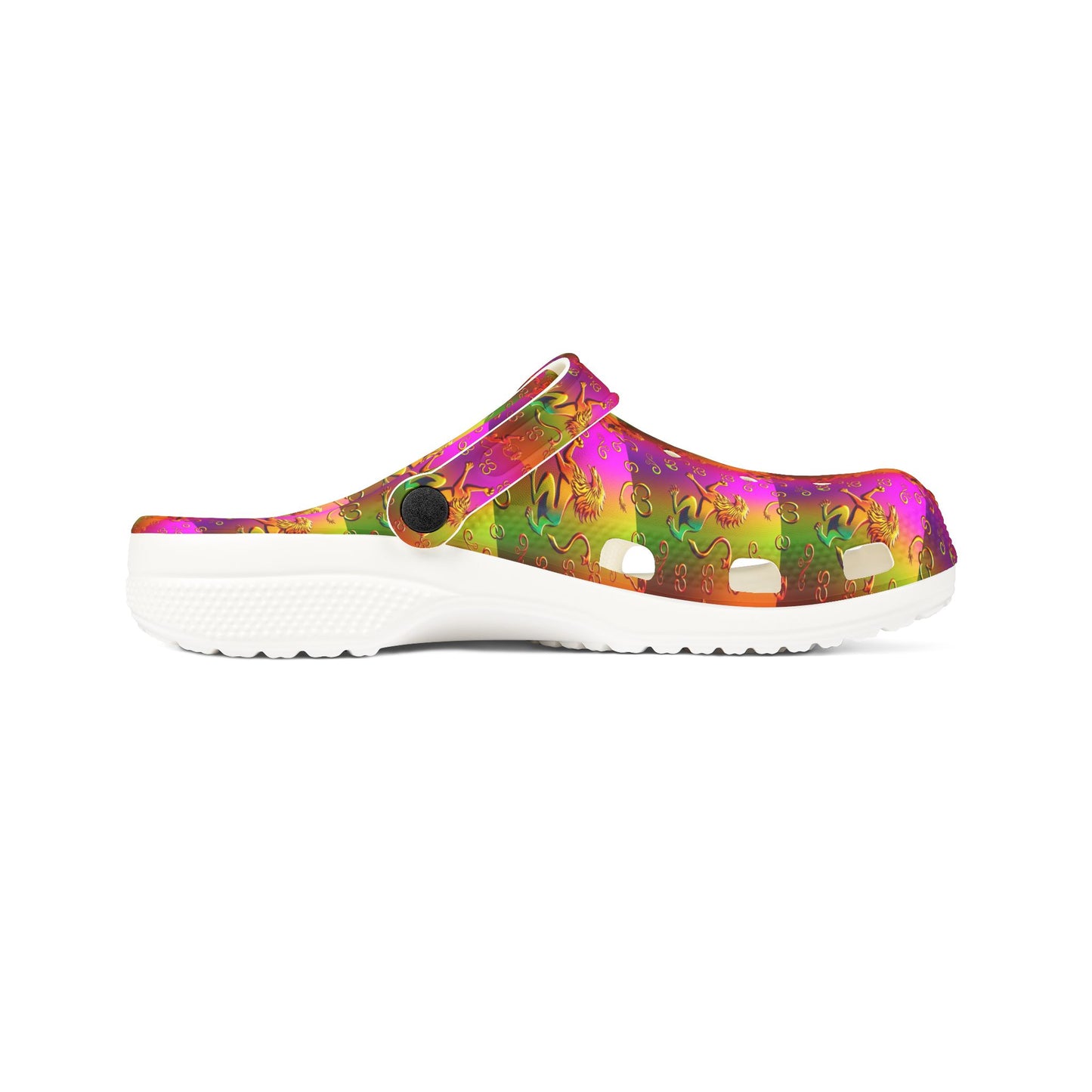 EVA Foam Rubber Shoes, (AOP), Leo, Zodiac v3, Pattern