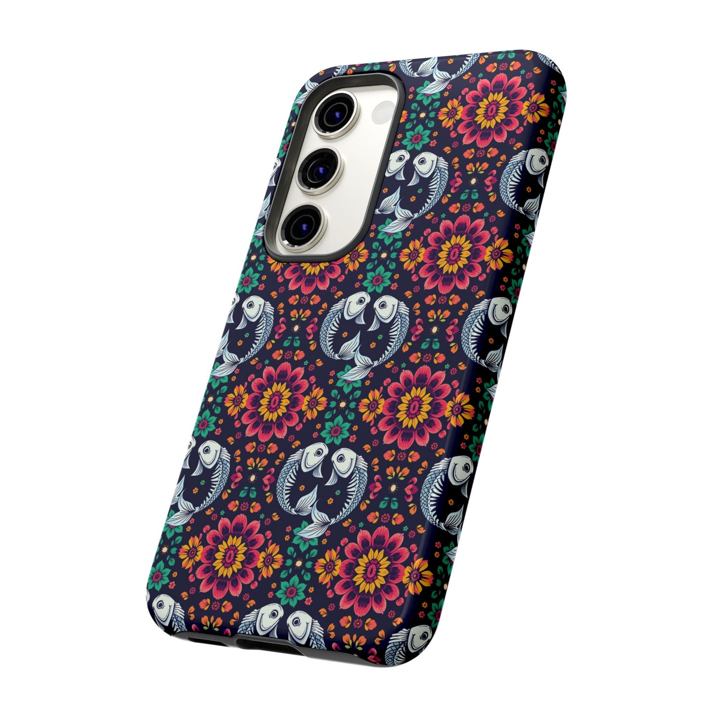 Tough Cases, Pisces, Zodiac v4, Flower Pattern