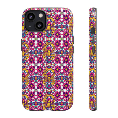 Tough Cases, Scorpio, Zodiac v2, Flower Pattern