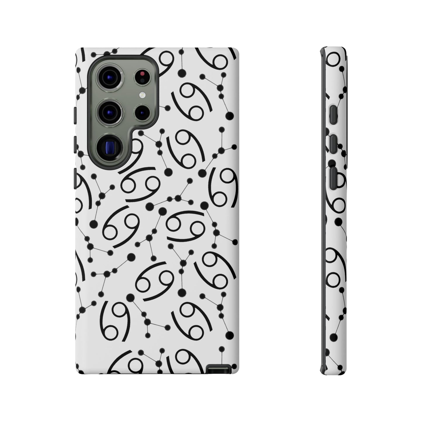 Tough Cases with the Cancer Zodiac sign for iPhone, Samsung Galaxy, and Google Pixel devices