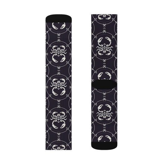 Sublimation Socks, Scorpio, Zodiac, Pattern