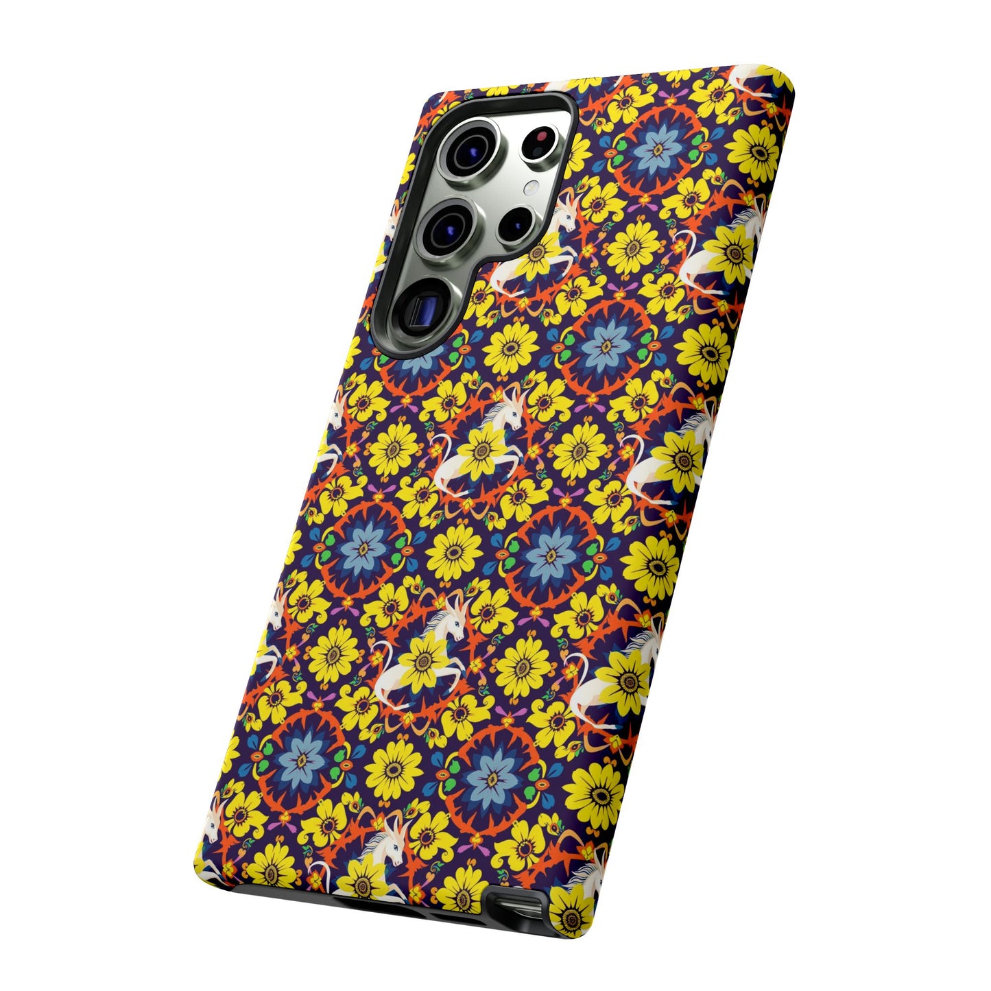 Tough Cases, Aquarius, Zodiac v3, Flower Pattern