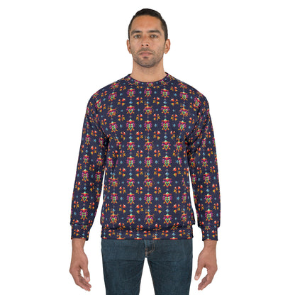 Unisex Sweatshirt (AOP), Aquarius, Zodiac, Jewel Pattern