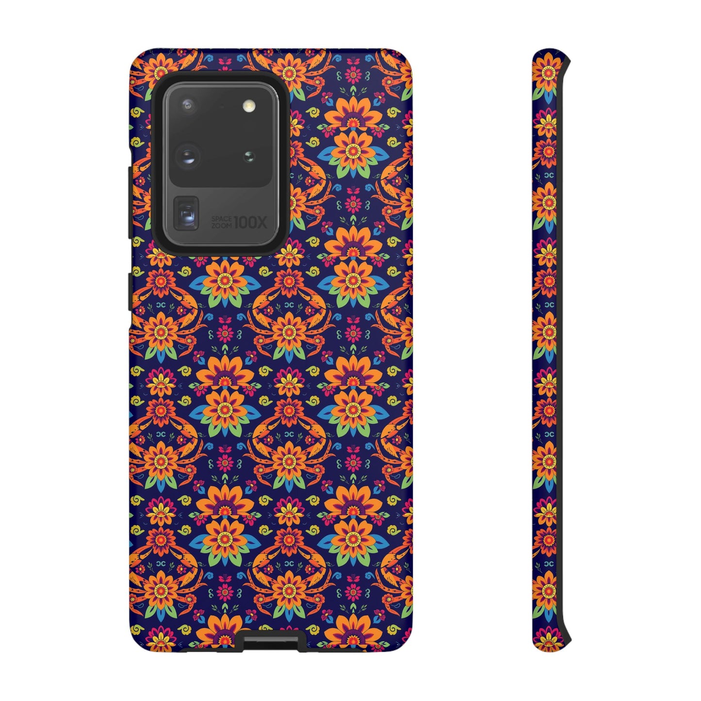 Tough Cases, Cancer, Zodiac, Flower Pattern