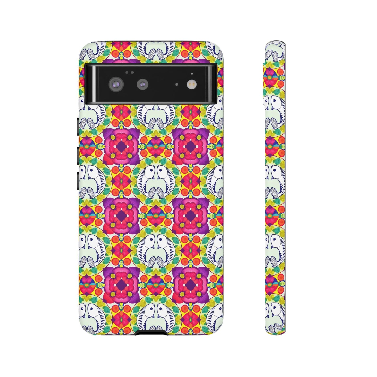 Tough Cases, Pisces, Zodiac v2, Flower Pattern