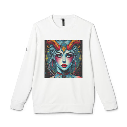 Adidas, Unisex Fleece Crewneck Sweatshirt, Capricorn, Pop Art, Zodiac