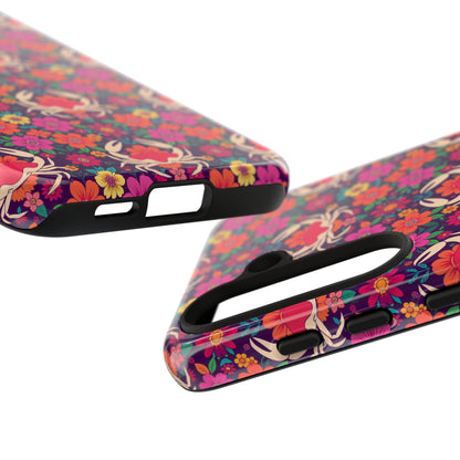 Tough Cases, Cancer, Zodiac v1, Flower Pattern