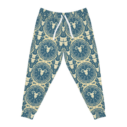 Athletic Joggers, Zodiac Design, Pattern, Aries, AOP