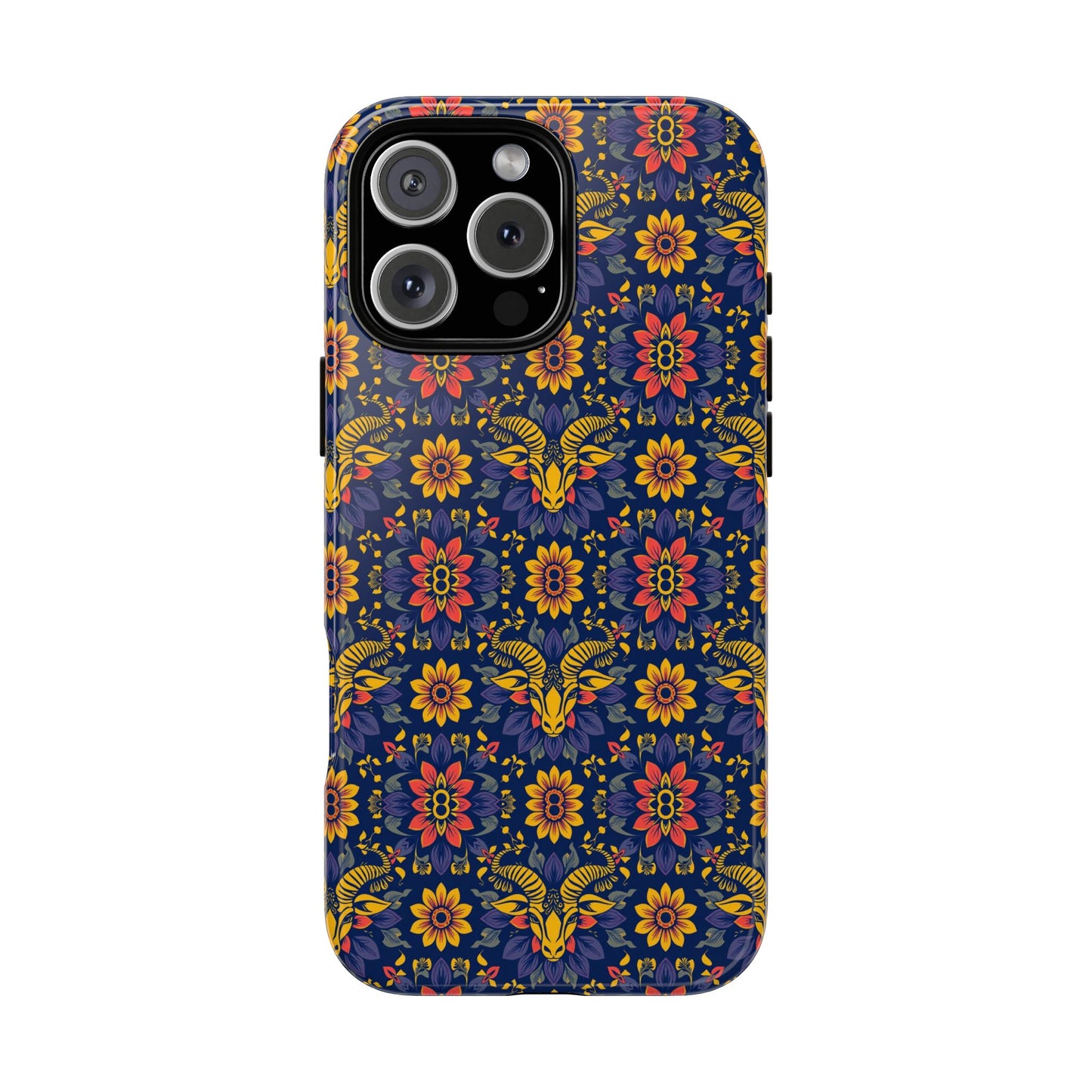 Tough Cases, Taurus, Zodiac v3, Flower Pattern