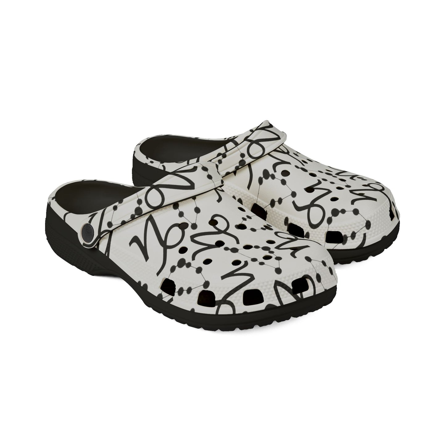 EVA Foam Rubber Shoes (AOP), Material 100% EVA, Capricorn Zodiac Design