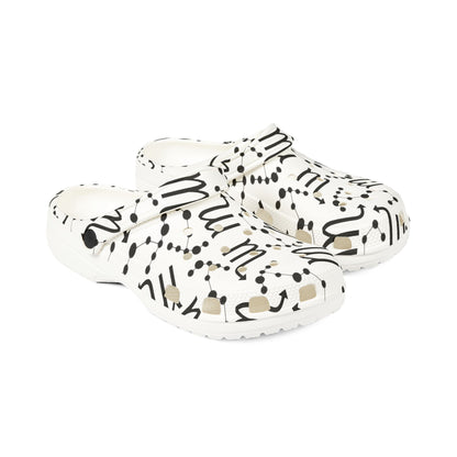 EVA Foam Rubber Shoes (AOP), Material 100% EVA, Scorpio Zodiac Design