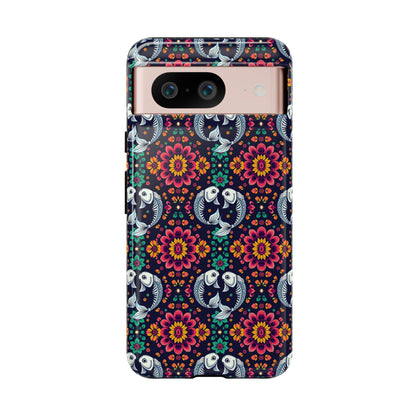 Tough Cases, Pisces, Zodiac v4, Flower Pattern