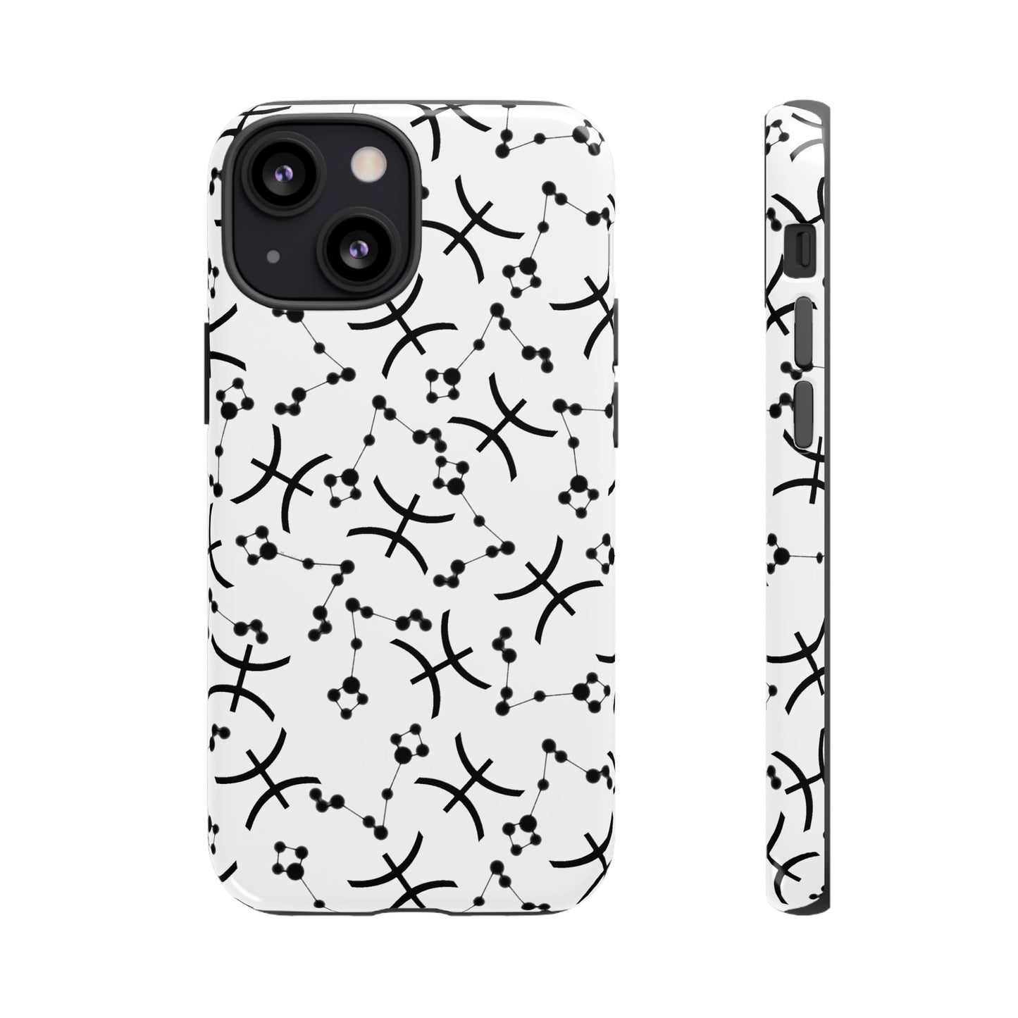Tough Cases with the Pisces Zodiac sign for iPhone, Samsung Galaxy, and Google Pixel devices
