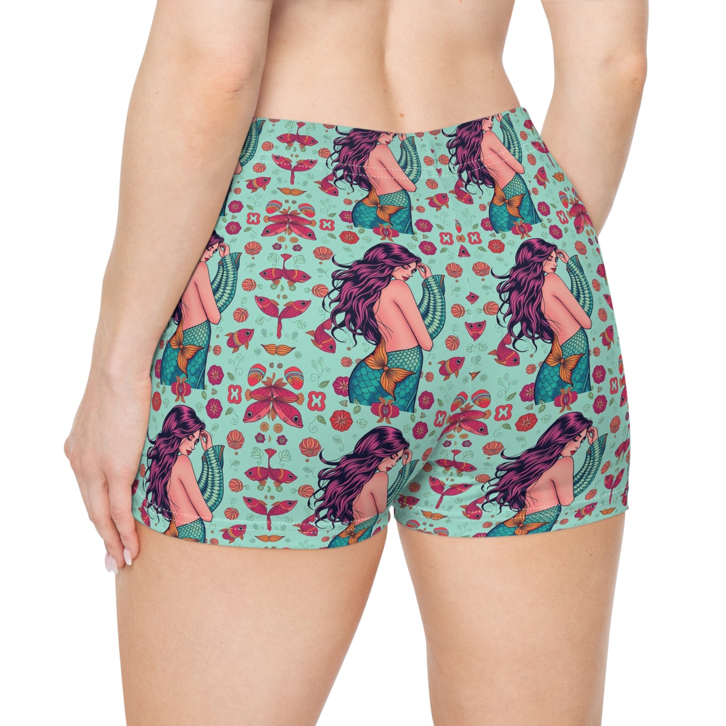 Women's Shorts, (AOP), Pisces, Zodiac v1, Sexy Pattern