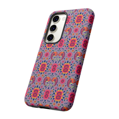 Tough Cases, Pisces, Zodiac v3, Flower Pattern