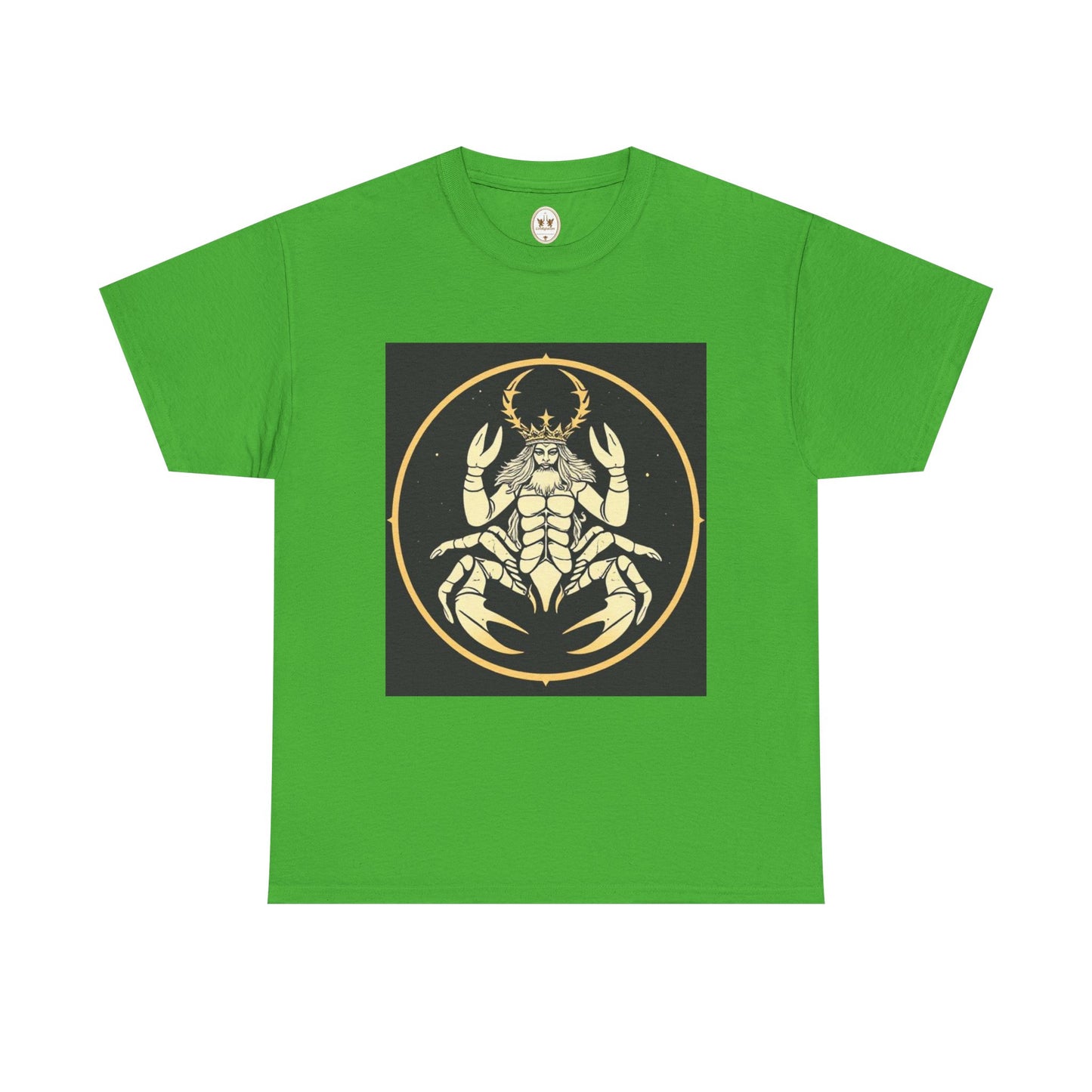 Unisex Heavy Cotton T-Shirt, Scorpio King, Print Art, Zodiac Design