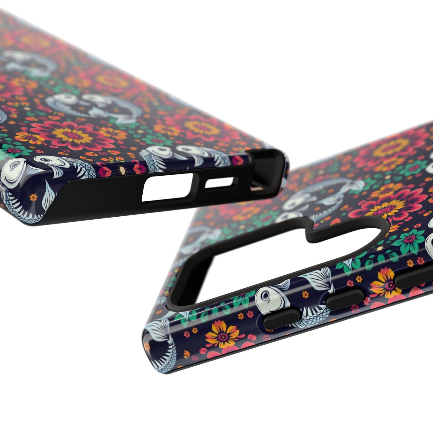 Tough Cases, Pisces, Zodiac v4, Flower Pattern