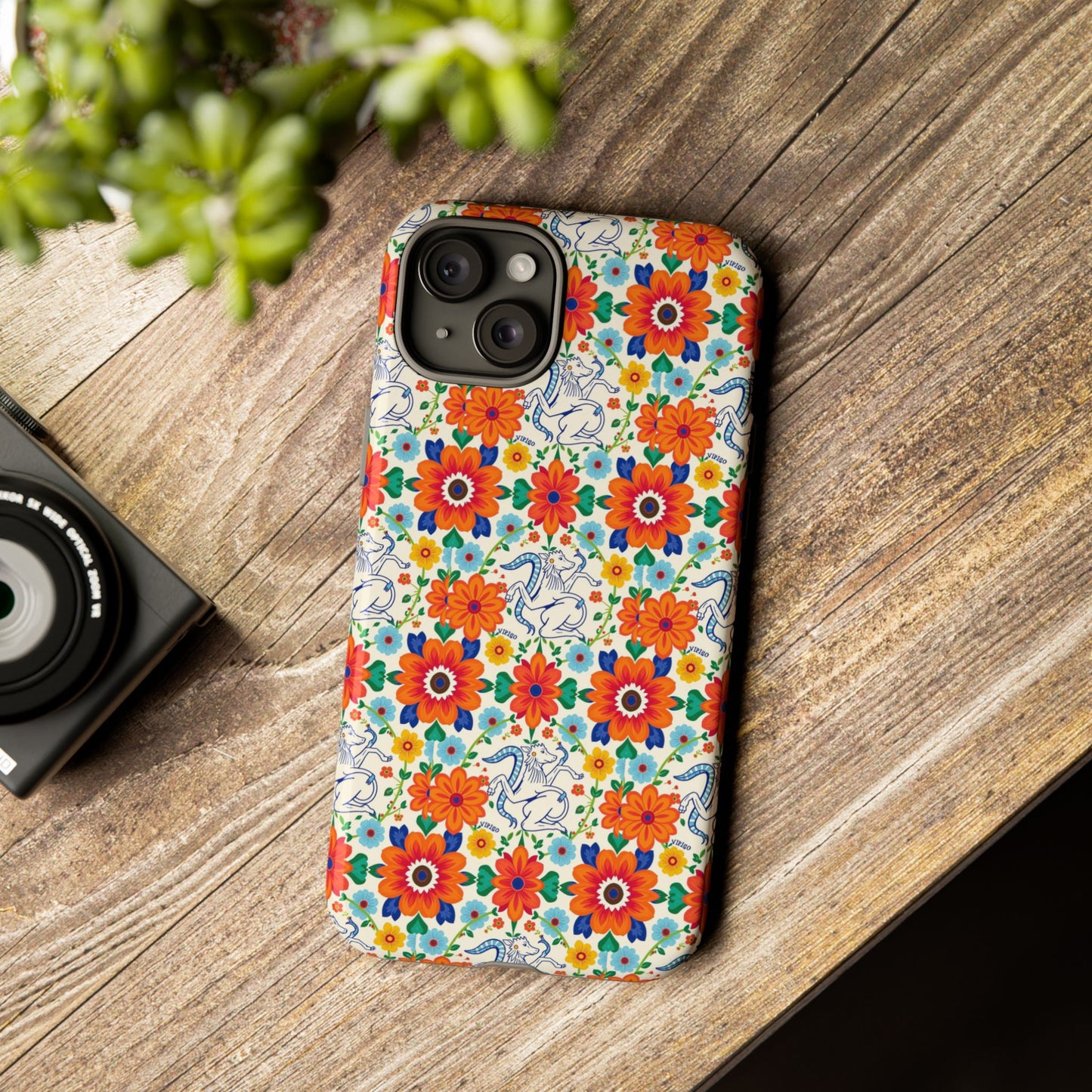 Tough Cases, Virgo, Zodiac v4, Flower Pattern