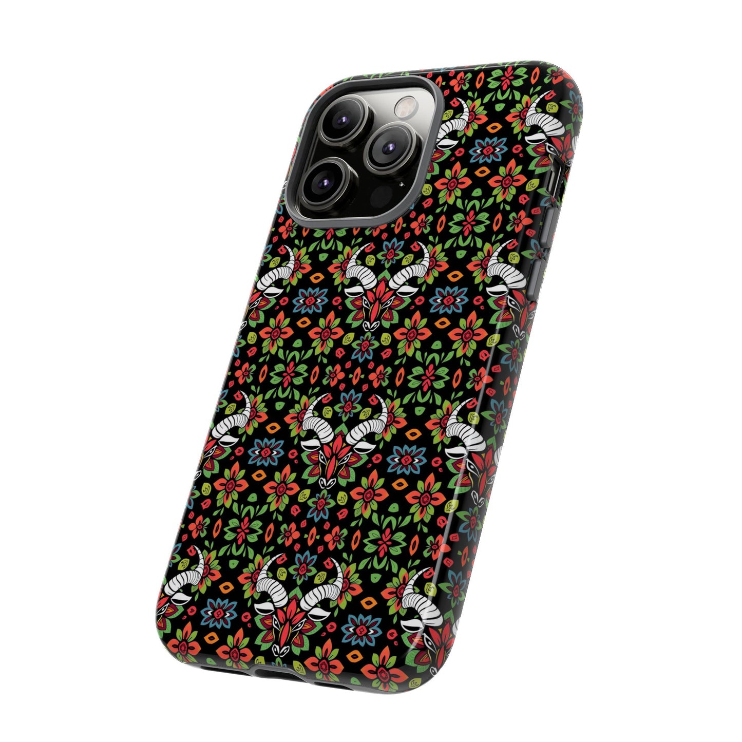 Tough Cases, Taurus, Zodiac v2, Flower Pattern