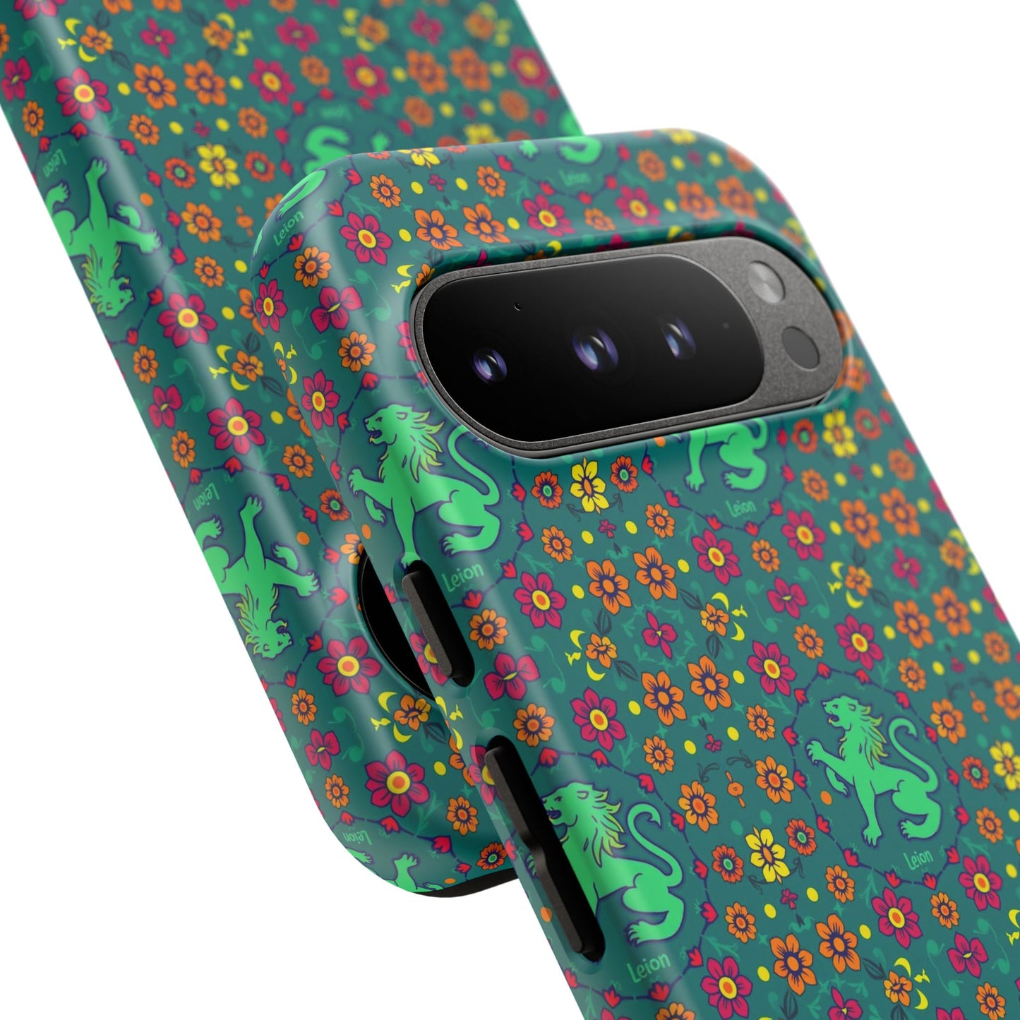 Tough Cases, Leo, Zodiac v3, Flower Pattern