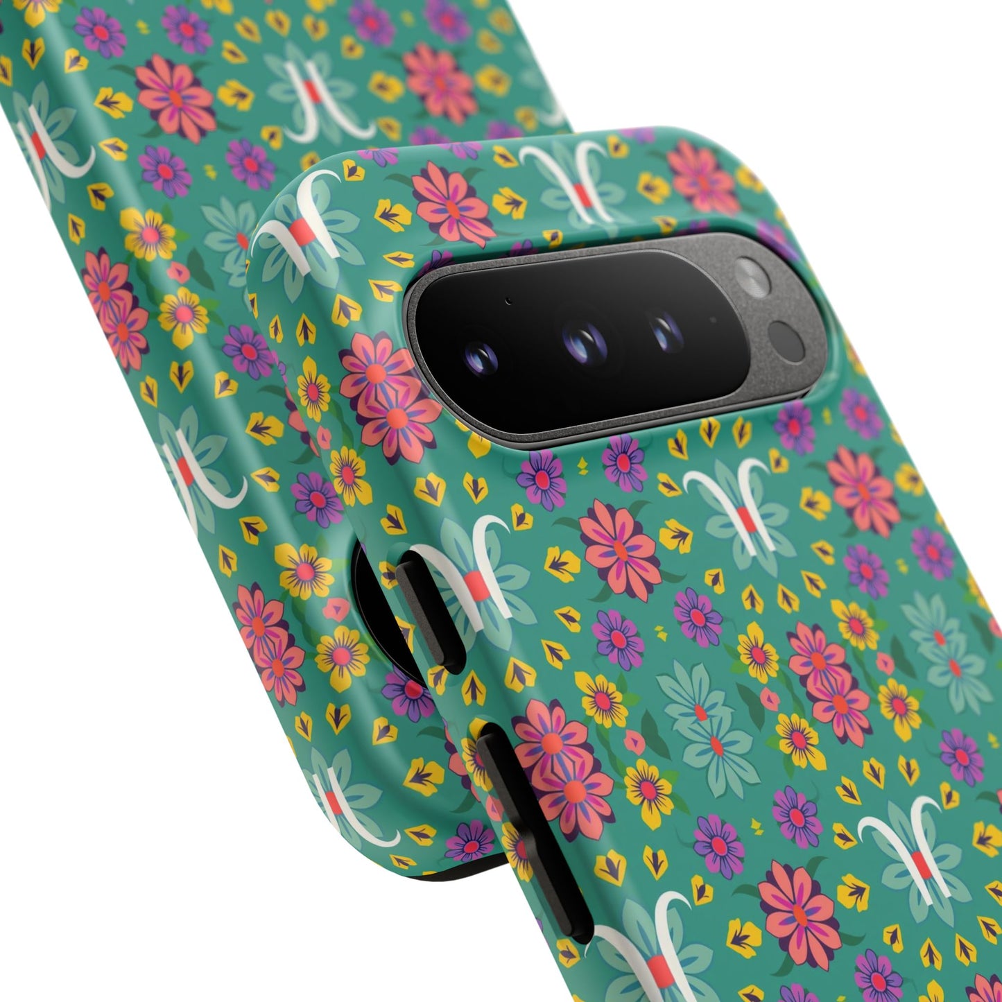 Tough Cases, Aquarius, Zodiac v4, Flower Pattern
