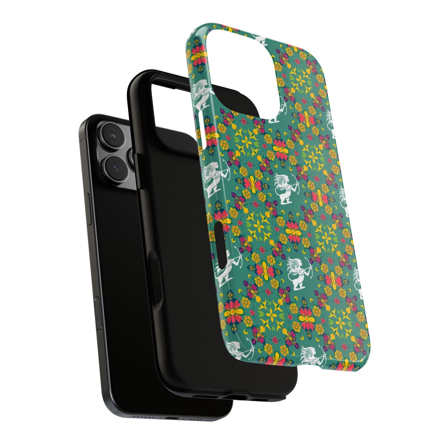 Tough Cases, Sagittarius, Zodiac, Flower Pattern