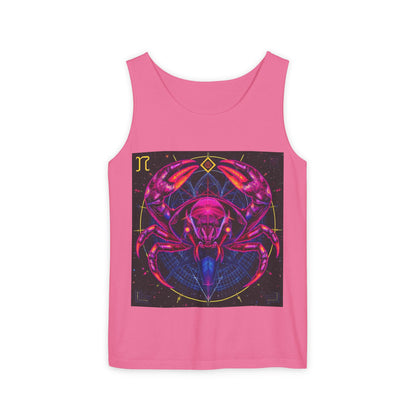 Unisex Garment-Dyed, Tank Top, Cancer, Pop Art, 100% US cotton