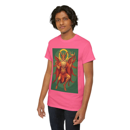 Unisex Heavy Cotton T-Shirt, Aries God, Zodiac Design