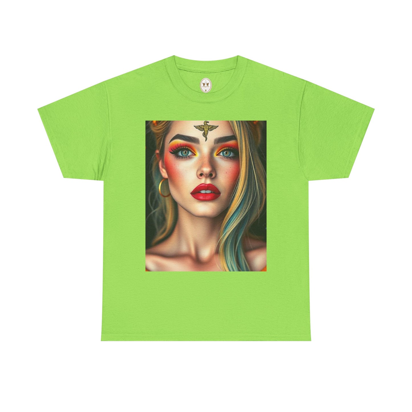 Unisex Heavy Cotton T-Shirt, Virgo, Zodiac, Sexy Art
