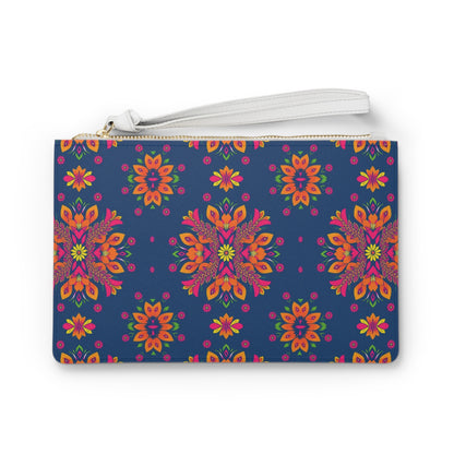 Clutch Bag, Gemini, Zodiac v2, Flower Pattern