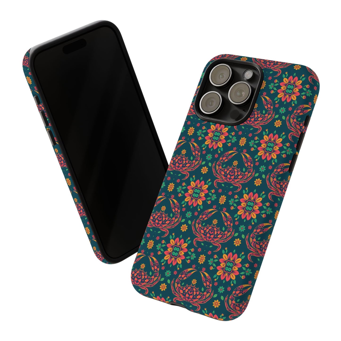 Tough Cases, Cancer, Zodiac v4, Flower Pattern