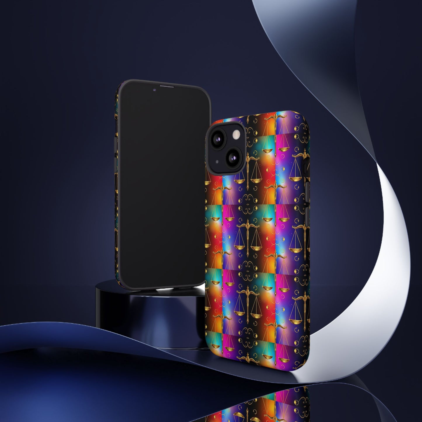 Tough Cases, Libra, Zodiac v1, Metal Pattern