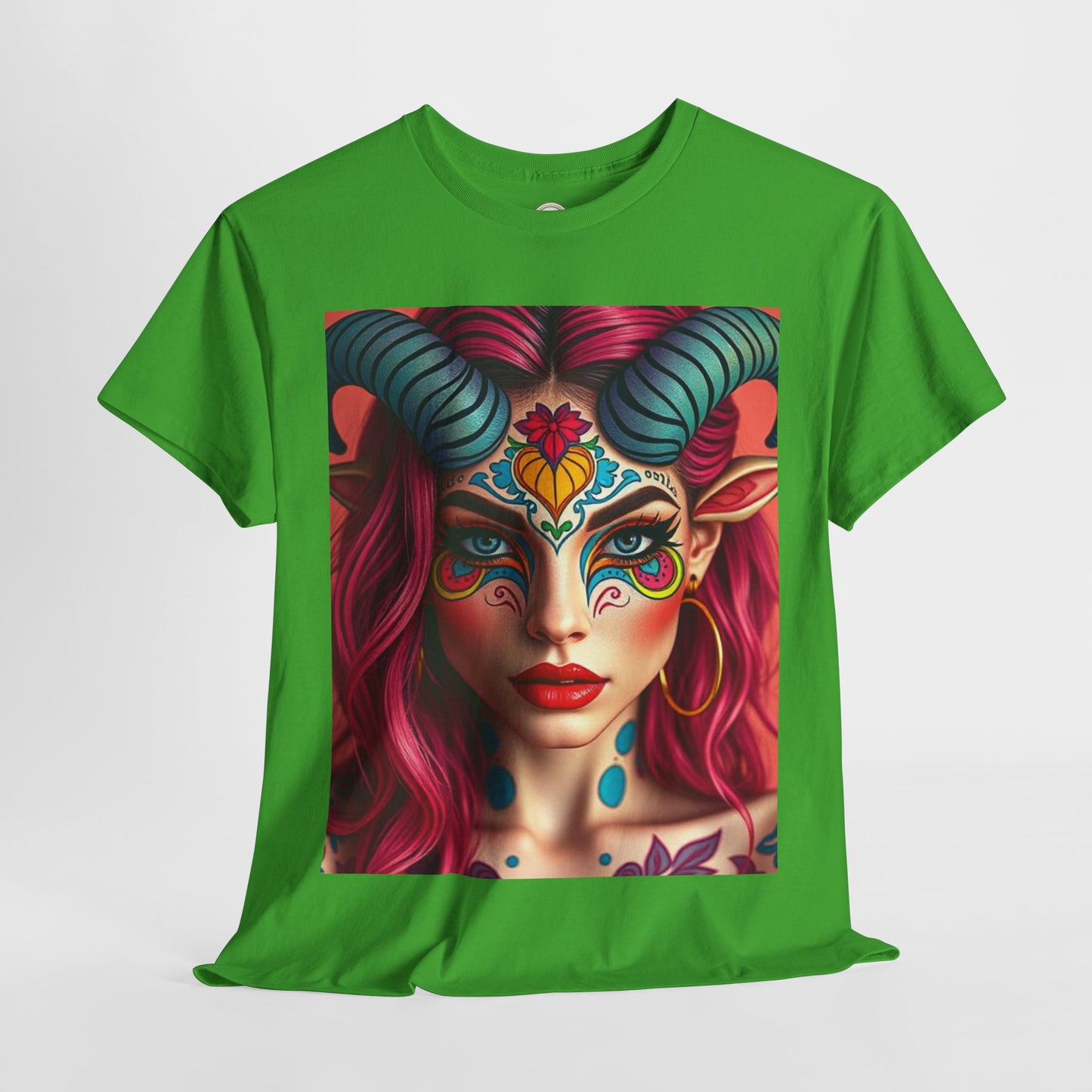 Unisex Heavy Cotton T-Shirt, Taurus, Zodiac, Sexy Art