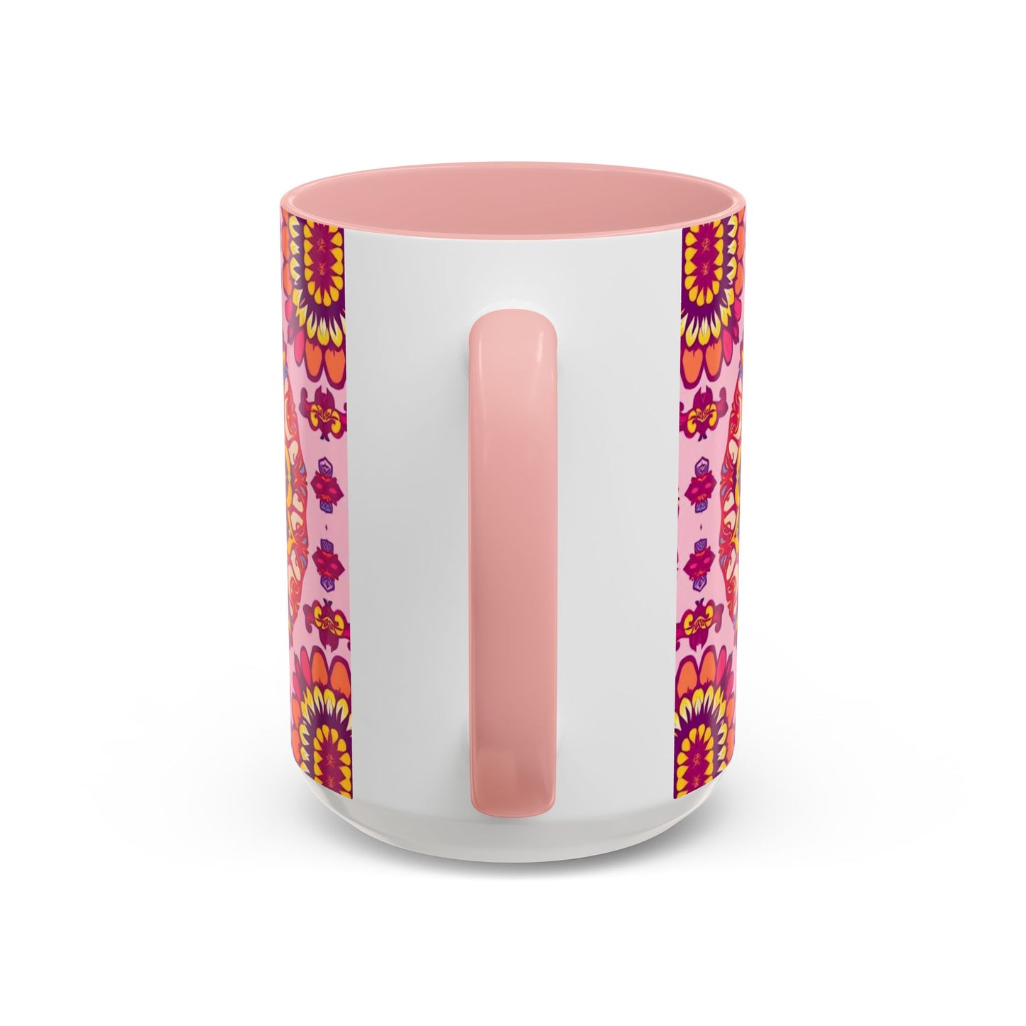 Accent Coffee Mug, Capricorn, Zodiac v3, Flower Pattern, (11, 15oz)