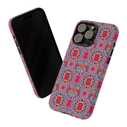 Tough Cases, Pisces, Zodiac v3, Flower Pattern