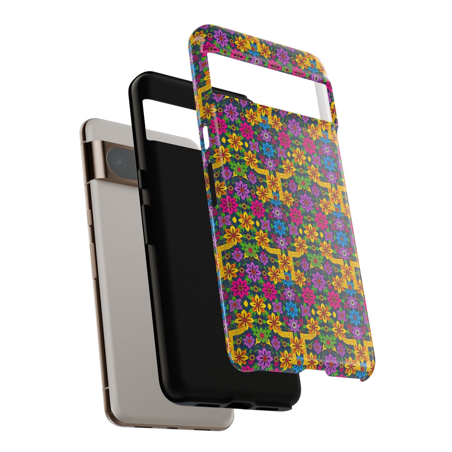 Tough Cases, Gemini, Zodiac v3, Flower Pattern