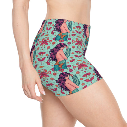 Women's Shorts, (AOP), Pisces, Zodiac v1, Sexy Pattern
