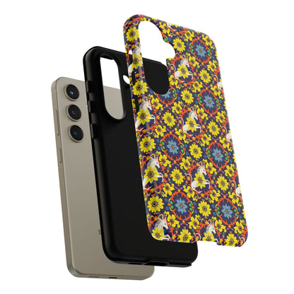 Tough Cases, Aquarius, Zodiac v3, Flower Pattern