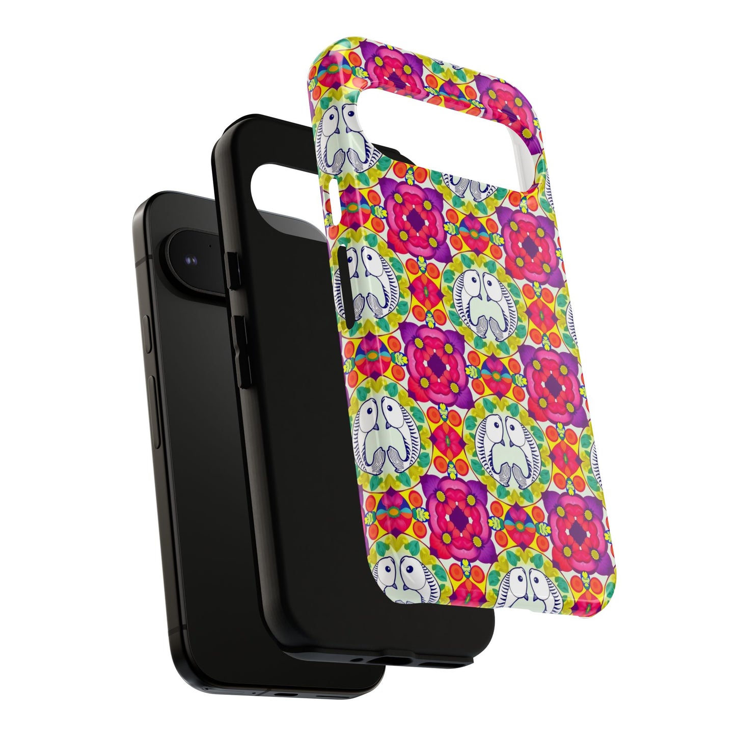 Tough Cases, Pisces, Zodiac v2, Flower Pattern