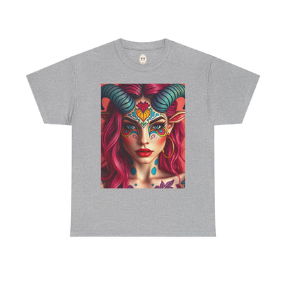 Unisex Heavy Cotton T-Shirt, Taurus, Zodiac, Sexy Art